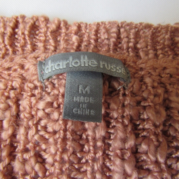 Charlotte Russe Rose Pink Slouchy Sweater - Picture 3 of 6